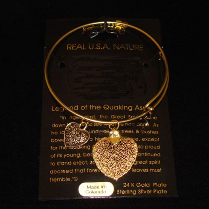 Aspen Leaf Charm Bracelet