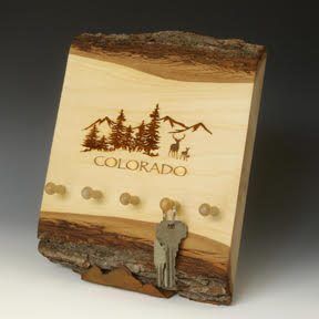 Colorado mountain scene key rack